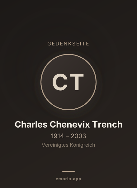 Gedenkportrait von Charles Chenevix Trench