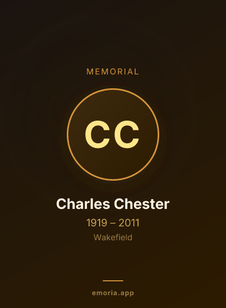 Memorial portrait of Charles Chester