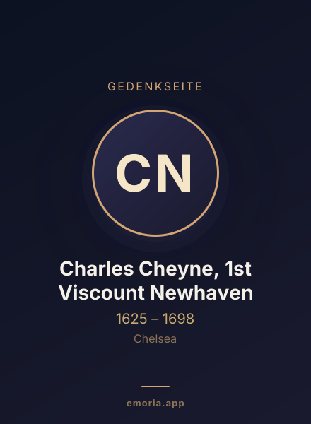 Gedenkportrait von Charles Cheyne, 1st Viscount Newhaven