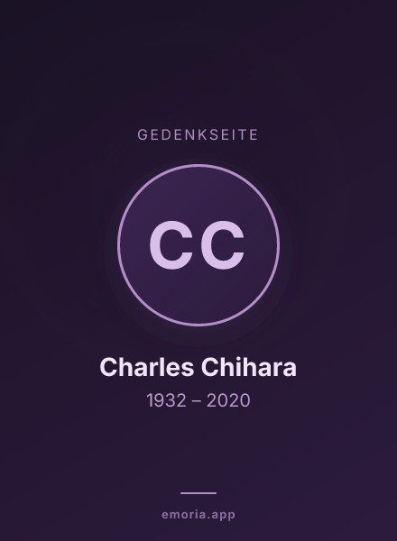 Gedenkportrait von Charles Chihara