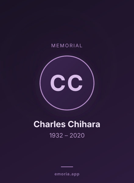 Memorial portrait of Charles Chihara