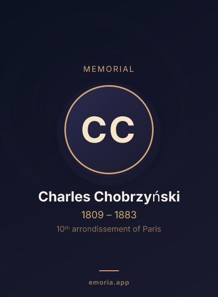Memorial portrait of Charles Chobrzyński