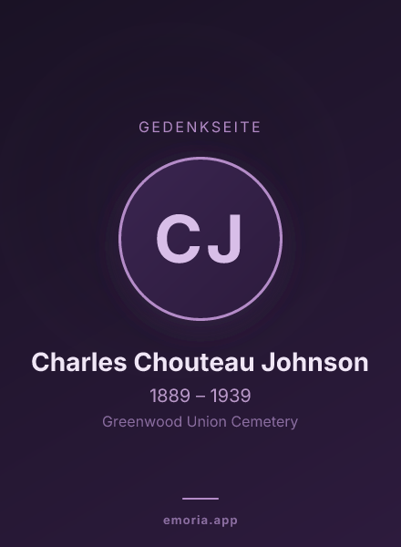 Gedenkportrait von Charles Chouteau Johnson