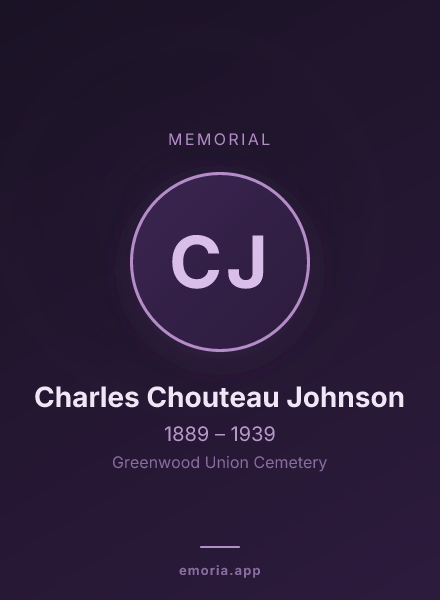 Memorial portrait of Charles Chouteau Johnson