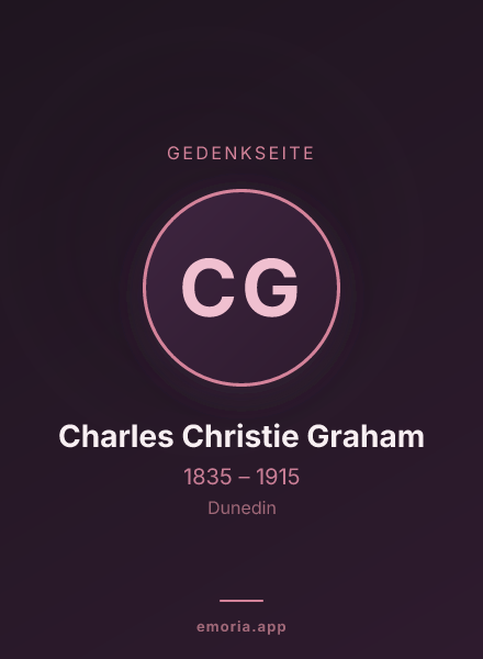 Gedenkportrait von Charles Christie Graham