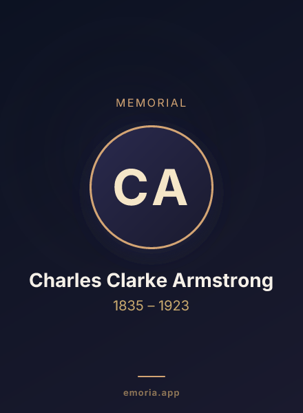 Memorial portrait of Charles Clarke Armstrong