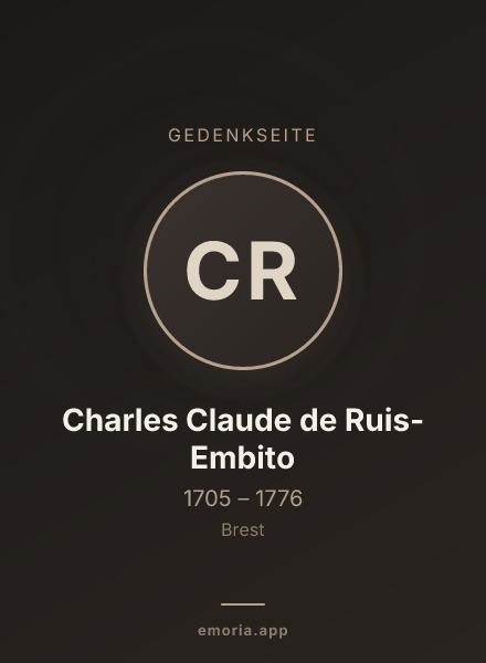Gedenkportrait von Charles Claude de Ruis-Embito