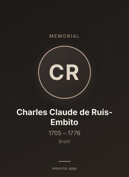 Memorial portrait of Charles Claude de Ruis-Embito