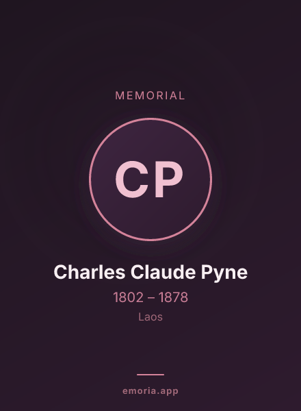 Memorial portrait of Charles Claude Pyne