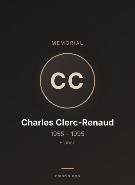 Memorial portrait of Charles Clerc-Renaud