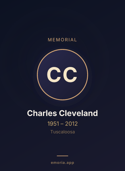 Memorial portrait of Charles Cleveland