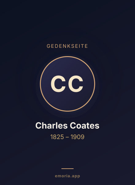 Gedenkportrait von Charles Coates