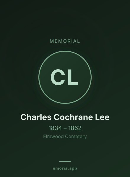 Memorial portrait of Charles Cochrane Lee