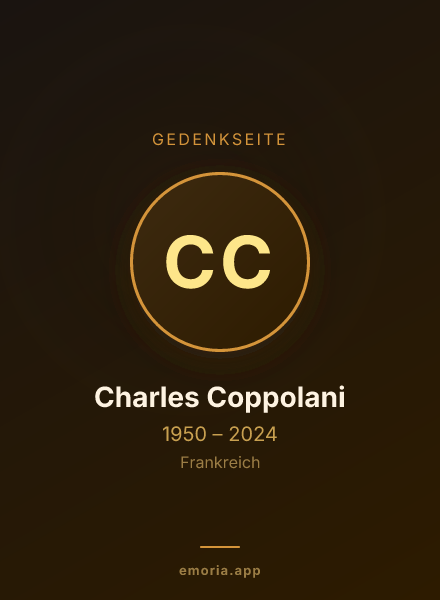 Gedenkportrait von Charles Coppolani