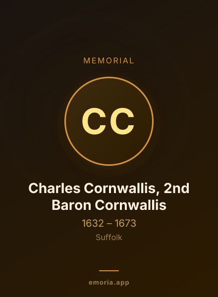 Memorial portrait of Charles Cornwallis, 2nd Baron Cornwallis
