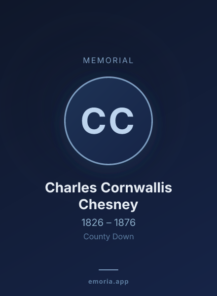 Memorial portrait of Charles Cornwallis Chesney