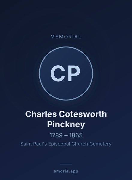 Memorial portrait of Charles Cotesworth Pinckney