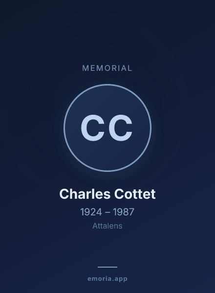 Memorial portrait of Charles Cottet