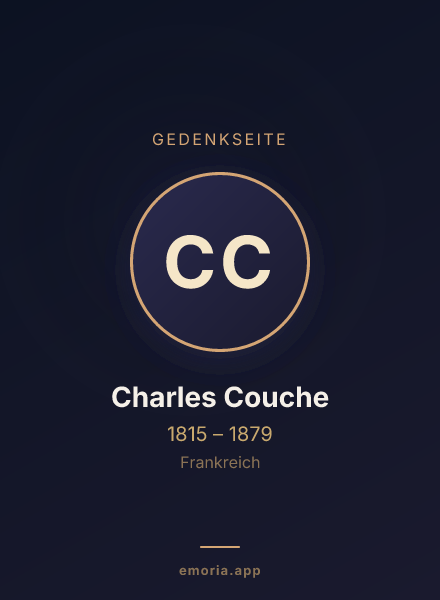 Gedenkportrait von Charles Couche
