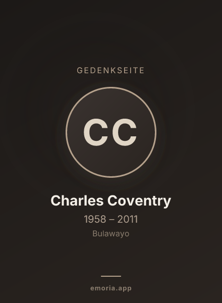 Gedenkportrait von Charles Coventry