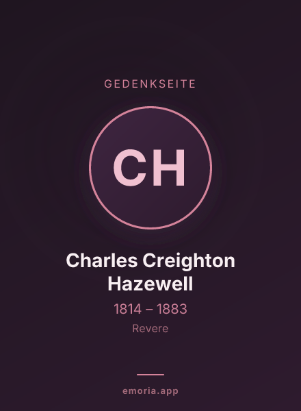 Gedenkportrait von Charles Creighton Hazewell
