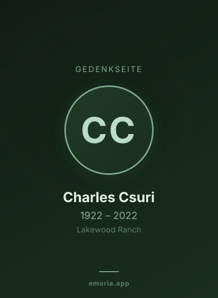 Gedenkportrait von Charles Csuri