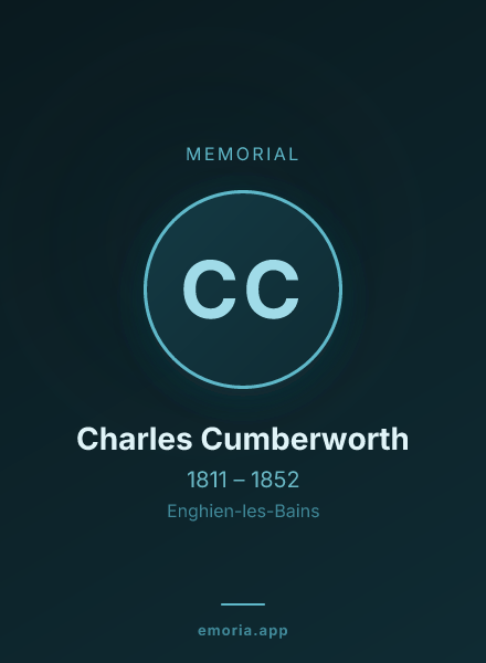 Memorial portrait of Charles Cumberworth