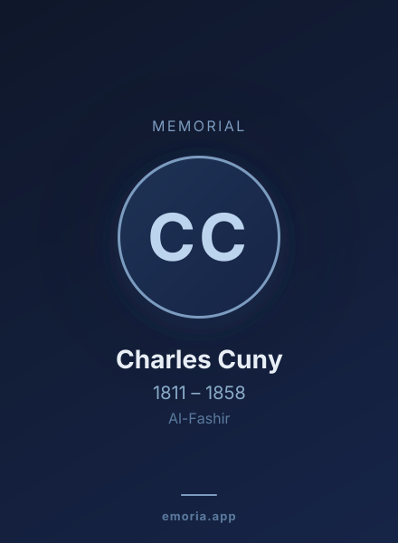 Memorial portrait of Charles Cuny