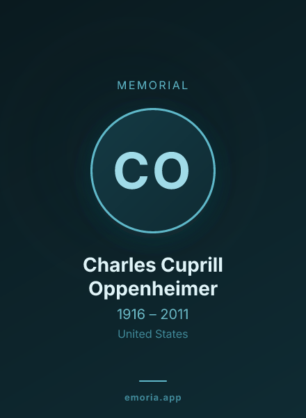 Memorial portrait of Charles Cuprill Oppenheimer