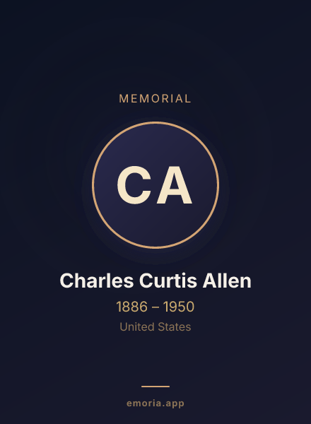 Memorial portrait of Charles Curtis Allen