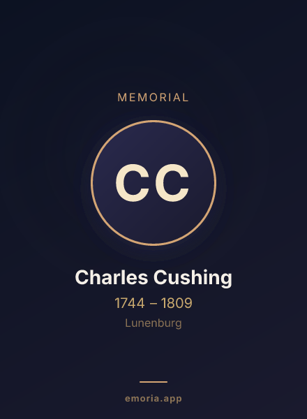 Memorial portrait of Charles Cushing