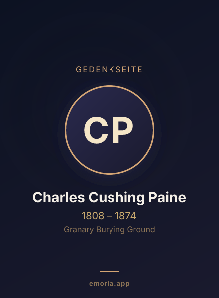 Gedenkportrait von Charles Cushing Paine