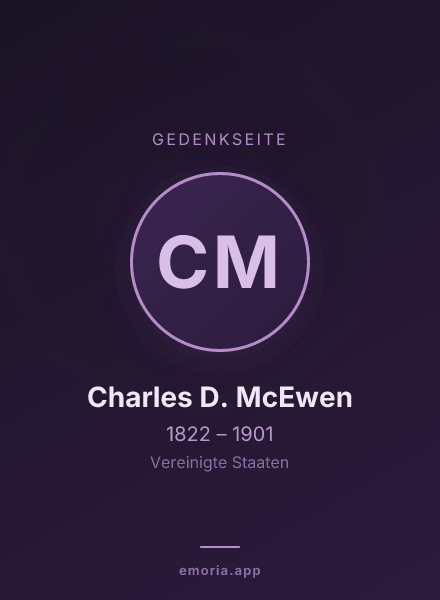 Gedenkportrait von Charles D. McEwen