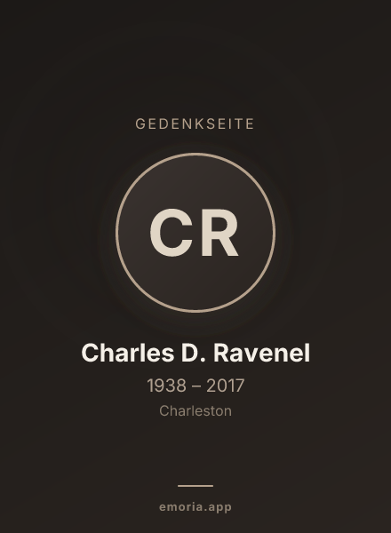 Gedenkportrait von Charles D. Ravenel