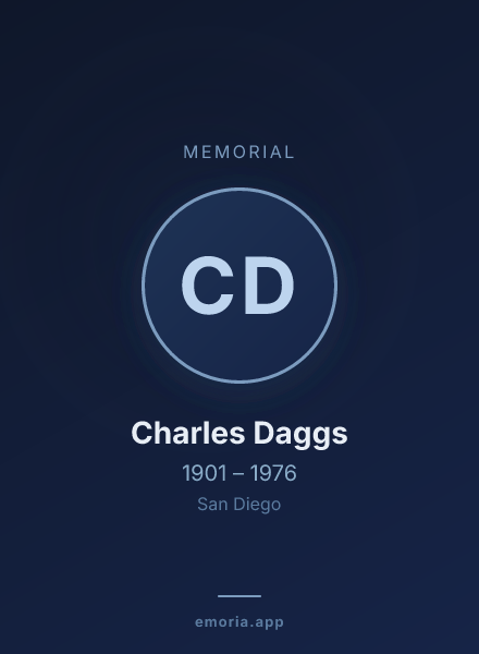 Memorial portrait of Charles Daggs