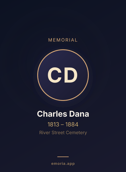 Memorial portrait of Charles Dana