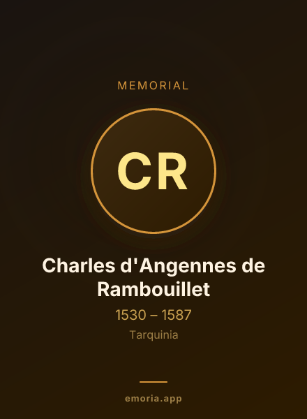 Memorial portrait of Charles d'Angennes de Rambouillet