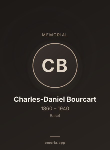 Memorial portrait of Charles-Daniel Bourcart