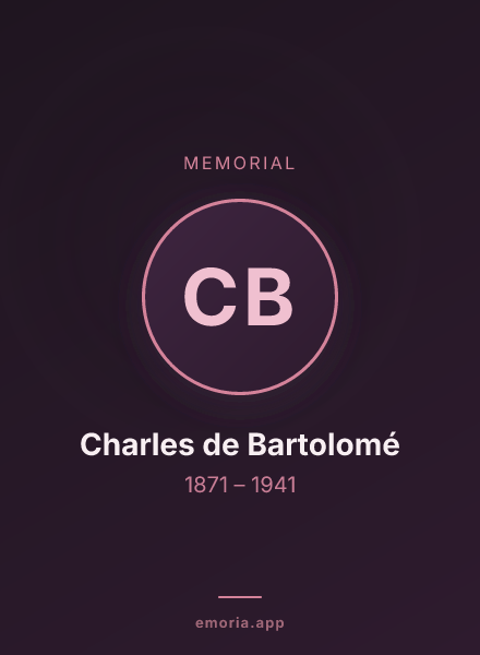 Memorial portrait of Charles de Bartolomé