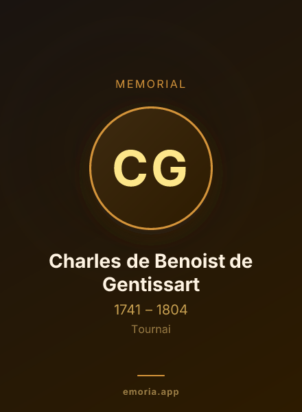 Memorial portrait of Charles de Benoist de Gentissart