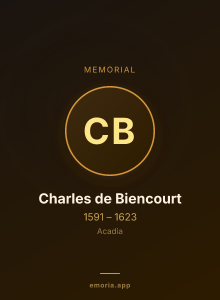 Memorial portrait of Charles de Biencourt