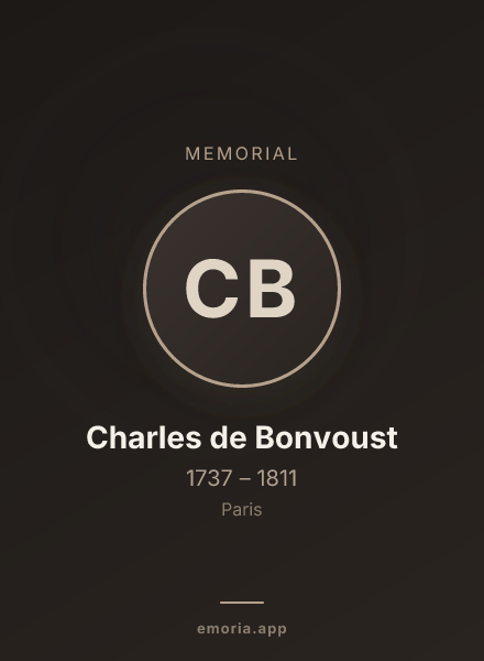 Memorial portrait of Charles de Bonvoust