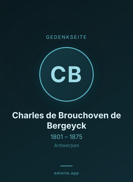 Gedenkportrait von Charles de Brouchoven de Bergeyck
