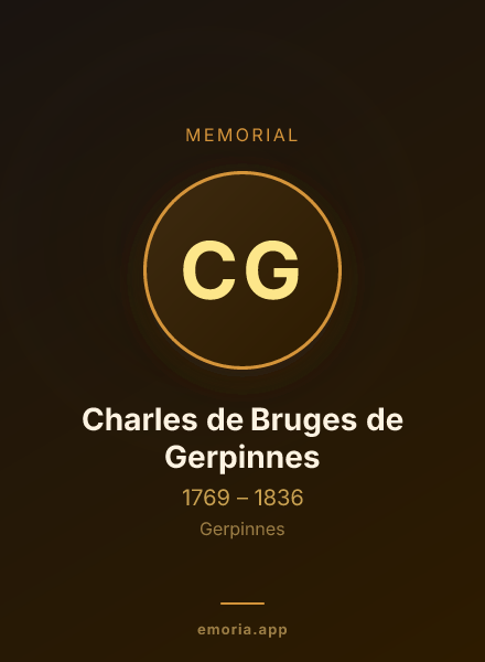 Memorial portrait of Charles de Bruges de Gerpinnes