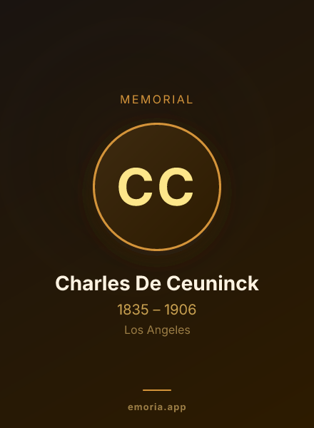 Memorial portrait of Charles De Ceuninck
