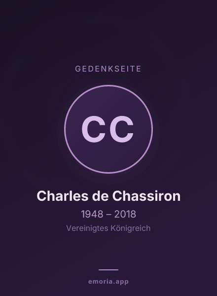 Gedenkportrait von Charles de Chassiron