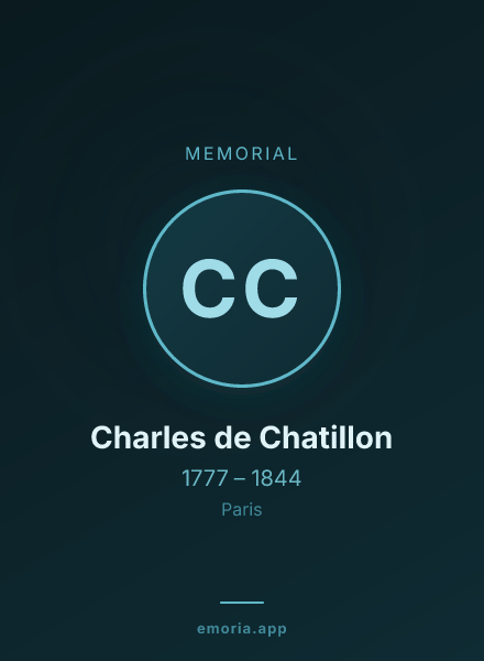Memorial portrait of Charles de Chatillon