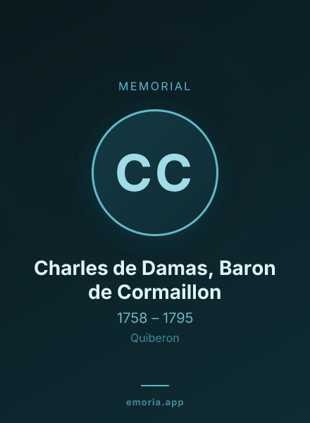 Memorial portrait of Charles de Damas, Baron de Cormaillon
