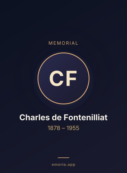 Memorial portrait of Charles de Fontenilliat