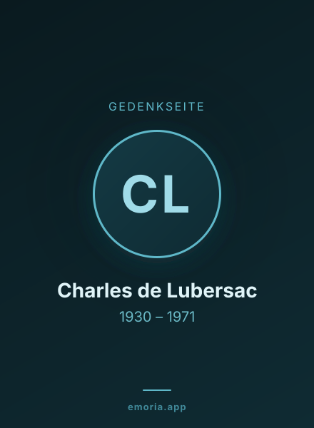 Gedenkportrait von Charles de Lubersac